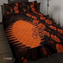 Scorchers Cricket Never Forget Custom Quilt Bed Set ANZAC Day with Poppy Aboriginal
