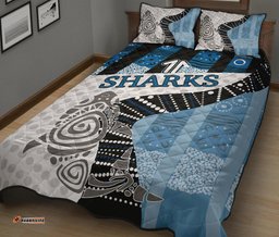 sharks quilt bed set
