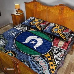 torest trait islands mix aboriginal pattern quilt bed set ts04
