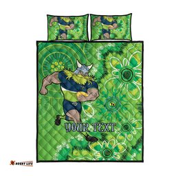 Personalised Raiders NAIDOC Week 2024 Quilt Bed Set Aboriginal Fire Burning Sparks
