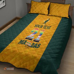 Custom Australia Matildas Pride With Kangaroo Quilt Bed Set