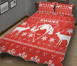 Sydney Swans Quilt Bed Set Christmas Ugly Style