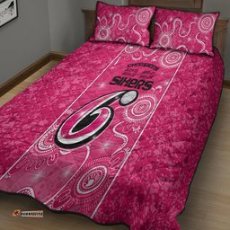 Custom Sydney Sixers Cricket Quilt Bed Set The Fourth Time Champions Aboriginal