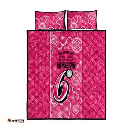 Custom Sydney Sixers Cricket Quilt Bed Set The Fourth Time Champions Aboriginal