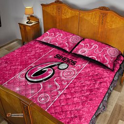 Custom Sydney Sixers Cricket Quilt Bed Set The Fourth Time Champions Aboriginal