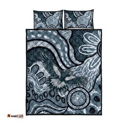 Magpies Aboriginal Art Quilt Bed Set