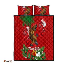 Personalised Platypus Lover Quilt Bed Set Australia Merry Christmas Aboriginal
