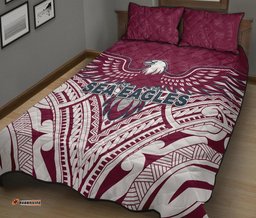 Warringah Quilt Bed Set Sea Eagles Multicultural