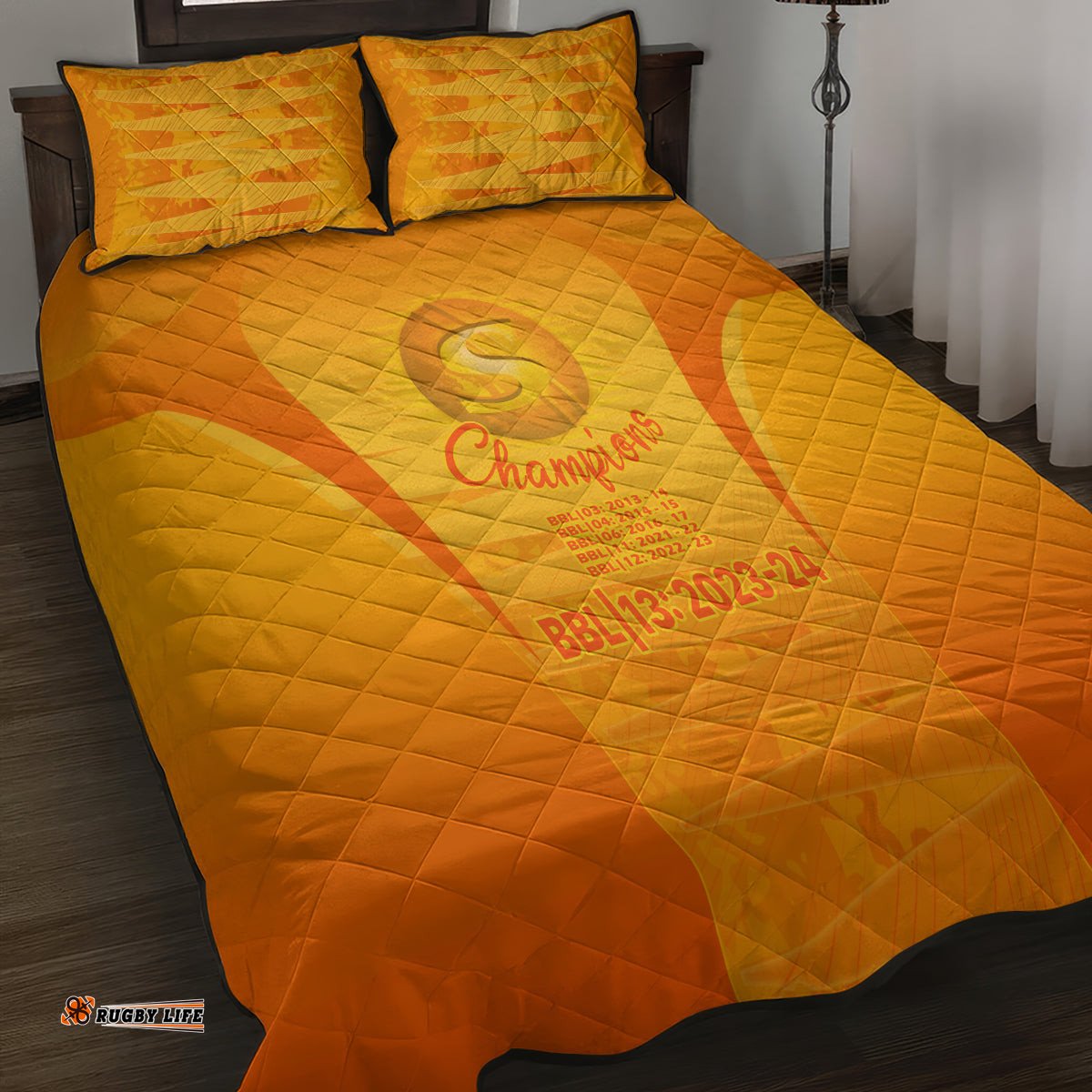 Fire Up Scorchers Custom Quilt Bed Set The Sixth Time Champions