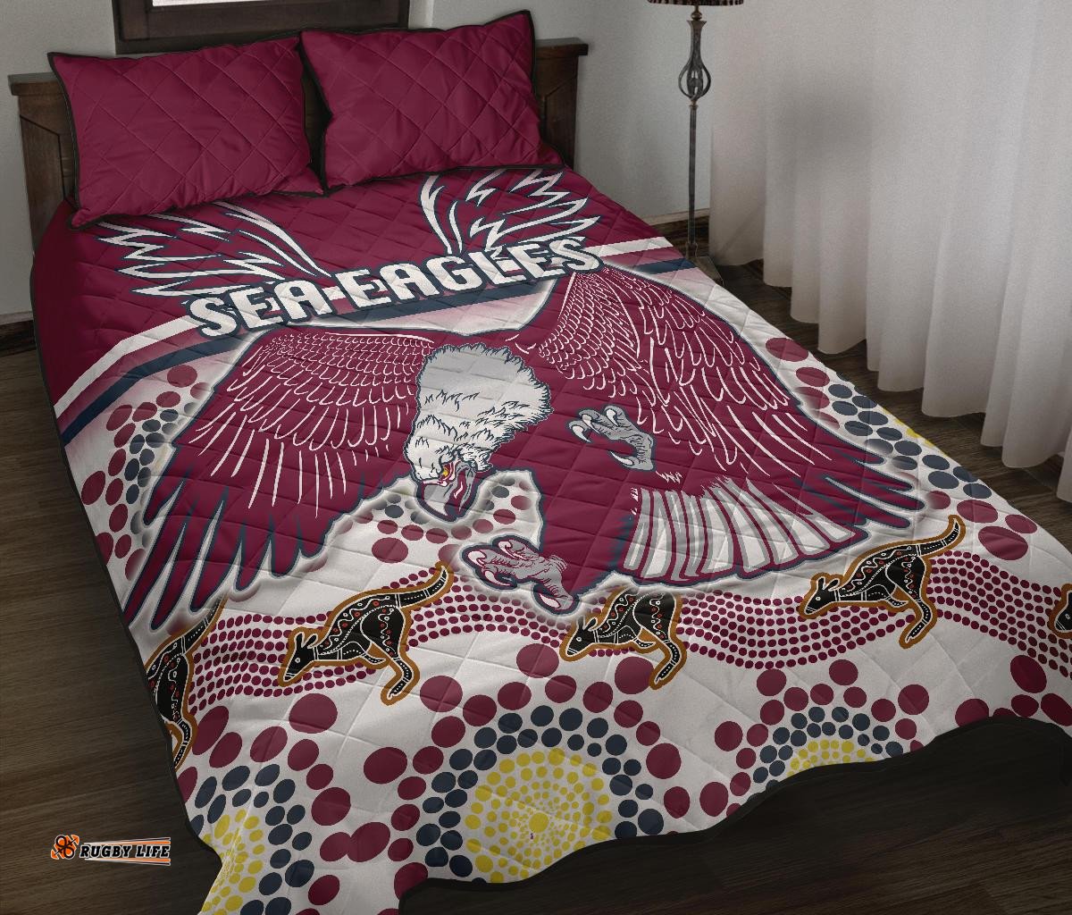 sea eagles quilt bed set special indigenous