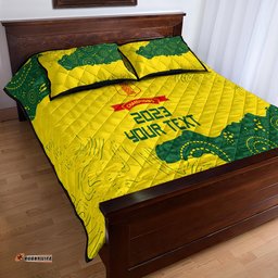 Custom Australia Cricket Quilt Bed Set History Commemorative World Cup Winners