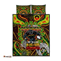 naidoc week 2024 panthers quilt bed set mascot rugby dt02