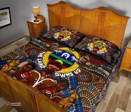 The Land Owns Us Aboriginal Quilt Bed Set