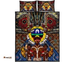 The Land Owns Us Aboriginal Quilt Bed Set