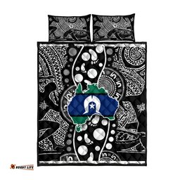 torest trait islands map mix aboriginal pattern quilt bed set ts04