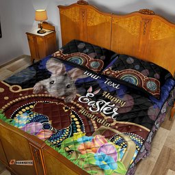 Personalised Australia Easter Day Quilt Bed Set Aussie Bilby Aboriginal Art