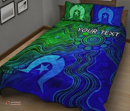 Custom Aboriginal Quilt Bed Set, Torres Strait Islands Flag