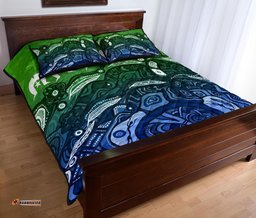 Torres Strait Islands Quilt Bed Set Blue