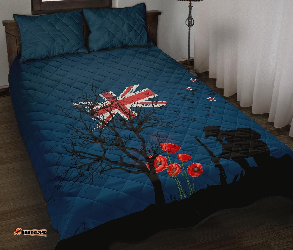 Remembering The ANZACs New Zealand Quilt Bed Set
