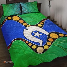 Torres Strait Islands Quilt Bed Set Flag with Aboriginal Patterns