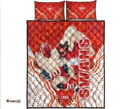 Sydney Swans Aboriginal Style Quilt Bed Set