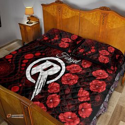 Renegades Cricket Never Forget Custom Quilt Bed Set ANZAC Day with Poppy Aboriginal