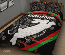 rabbitohs quilt bed set indigenous mystery vibes