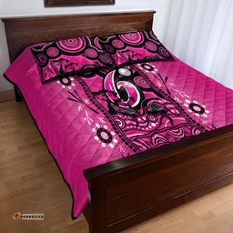 Sydney Sixers Cricket Quilt Bed Set Happy Australia Day Aboriginal Art