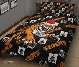 Wests Christmas Quilt Bed Set Tigers Fancy