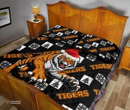 Wests Christmas Quilt Bed Set Tigers Fancy