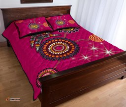 Sydney Quilt Bed Set Sixers Indigenous Magenta