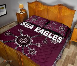 Warringah Quilt Bed Set Sea Eagles Simple Indigenous