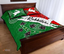 Rabbitohs Forever Quilt Bed Set Indigenous