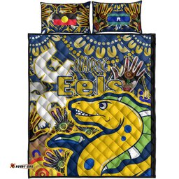 Eels Rugby Naidoc Week Quilt Bed Set Custom Parramatta Eels NAIDOC Week celebrations