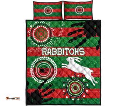 south sydney rabbitohs indigenous quilt bed set country style no1
