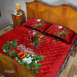 Platypus Lover Quilt Bed Set Australia Merry Christmas Aboriginal
