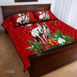 Kangaroo Lover Quilt Bed Set Australia Merry Christmas Aboriginal