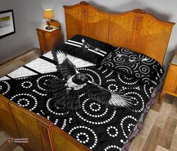 western suburbs magpies quilt bed set simple indigenous