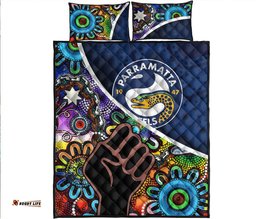 Parramatta Eels Quilt Bed Set Eels Indigenous Aboriginal