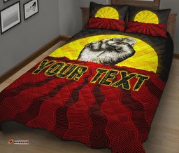 Custom Aboriginal Quilt Bed Set, Black Lives Matter Sun Dot Painting