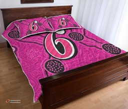 Sydney Sixers Quilt Bed Set Aboriginal Dot Painting