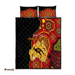 Personalised Australia Indigenous Quilt Bed Set We Are All Australian Vote NO To The Voice