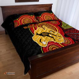 Personalised Australia Indigenous Quilt Bed Set We Are All Australian Vote NO To The Voice