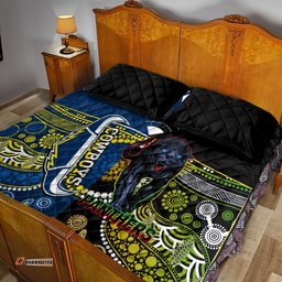 Panthers And Cowboys Rugby Quilt Bed Set Aboriginal Version