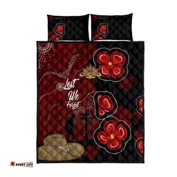 ANZAC Aboriginal Australia Quilt Bed Set For the Fallen