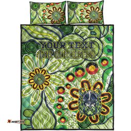 Australia Canberra Naidoc Quilt Bed Set Custom For Our Elders Quilt Bed Set