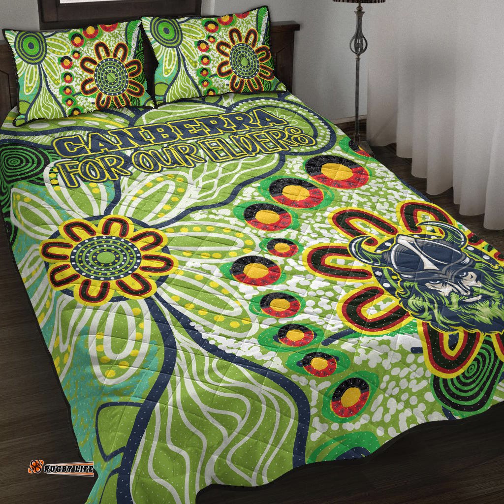 Australia Canberra Naidoc Quilt Bed Set Custom For Our Elders Quilt Bed Set