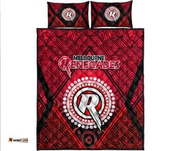 Melbourne Renegades Indigenous Aboriginal Cricket Quilt Bed Set