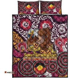 Australia Manly Naidoc Quilt Bed Set Custom For Our Elders Quilt Bed Set