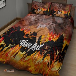 Personalised Save Wildlife Australia Quilt Bed Set Bushfire Awareness